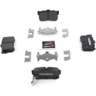 1986 Acura Legend Brake Pad Set 6