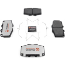 1982 Toyota Land Cruiser Brake Pad Set 6