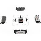 1994 Ford Probe Brake Pad Set 6