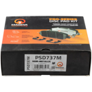 2000 Porsche Boxster Brake Pad Set 4