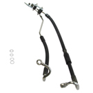 2007 Bmw 328xi Power Steering Pressure Line Hose Assembly 3
