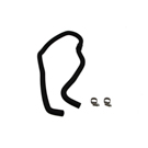 2003 Honda CR-V Return Side Steering Hose 2