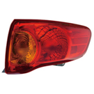 2009 Toyota Corolla Tail Light Assembly Pair 2