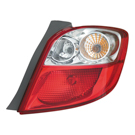 2012 Toyota Matrix Tail Light Assembly Pair 2