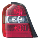 2004 Toyota Highlander Tail Light Assembly Pair 3