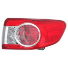2011 Toyota Corolla Tail Light Assembly Pair 2
