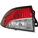 2020 Toyota Corolla Tail Light Assembly Pair 3