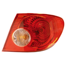 2007 Toyota Corolla Tail Light Assembly Pair 3