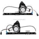 2003 Land Rover Freelander Power Window Motor and Regulator Assy - Pair 1