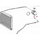 1969 Mercedes Benz 280SL Engine Coolant Reservoir Hose 5