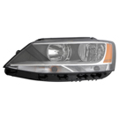2012 Volkswagen Jetta Headlight Assembly Pair 2