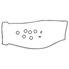 1994 Jaguar XJS Engine Gasket Set - Valve Cover 1