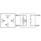 1981 Audi 5000 HVAC System Relay 1