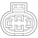 2003 Mazda 6 HVAC Switch Connector 1