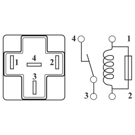 2000 Toyota Corolla HVAC System Relay 1