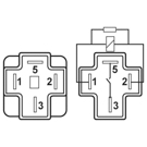 1996 Toyota Tercel HVAC Relay 1