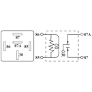 1987 Jeep Comanche HVAC System Relay 1