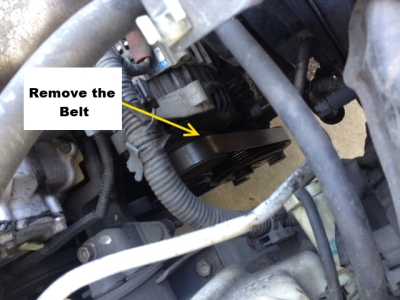 How to remove an alternator