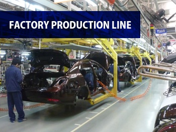 Automobile factory production line