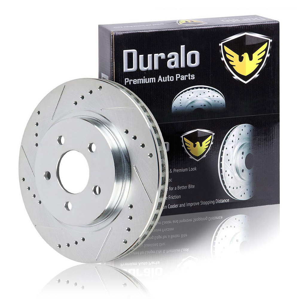 New 2012 Chrysler Town and Country Brake Disc Rotor - Front Left and Right 330mm Front & 328mm Rear Disc - Dual Piston Front Cal. - Rear