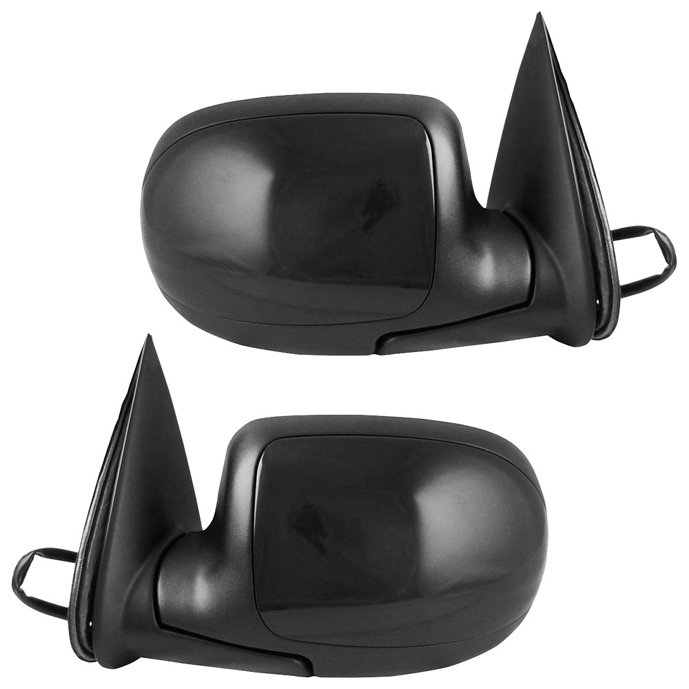 New 2002 Cadillac Escalade Side View Mirror Set Manual Folding - w/ Heat - w/ Power - w/ Puddle Light