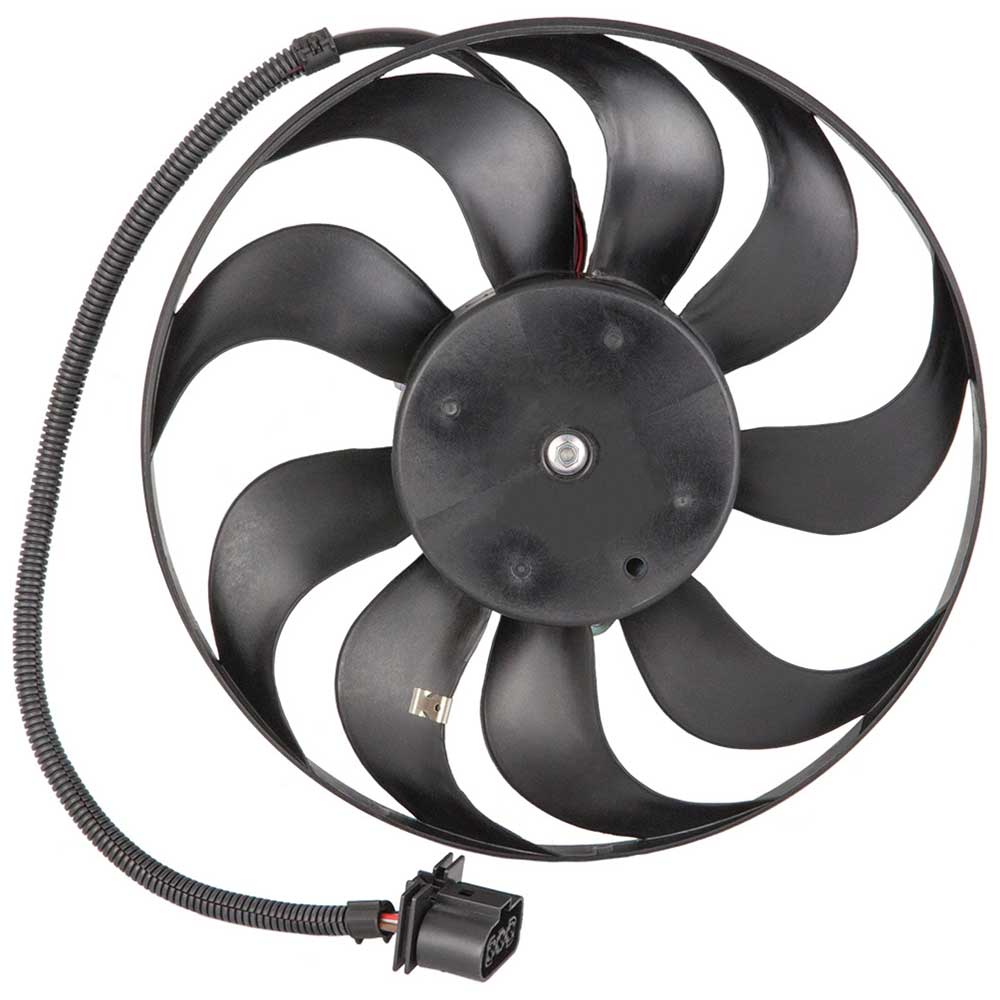 New 2006 Audi TT Car Radiator Fan - Right Right Side - 1.8L Non-Quattro Models
