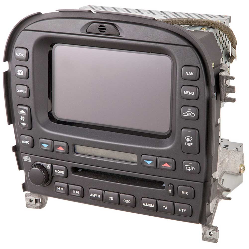 2005 Jaguar S-Type GPS Navigation System In-Dash Navigation Display without heated glass with OEM XR855620 or 2R83-10E889-AG