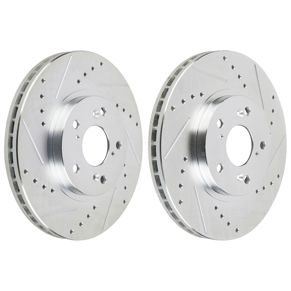 2003 Honda Accord Premium Duralo Drilled and Slotted Rotors - Front