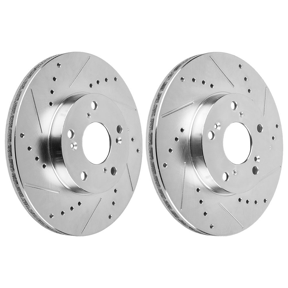 2004 Honda Accord Premium Duralo Drilled and Slotted Rotors - Front