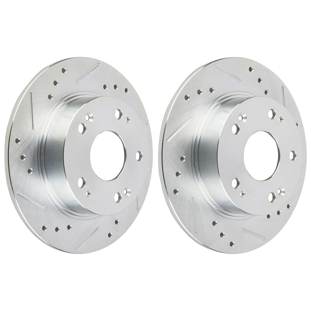 2006 Honda Accord Premium Duralo Drilled and Slotted Rotors - Rear