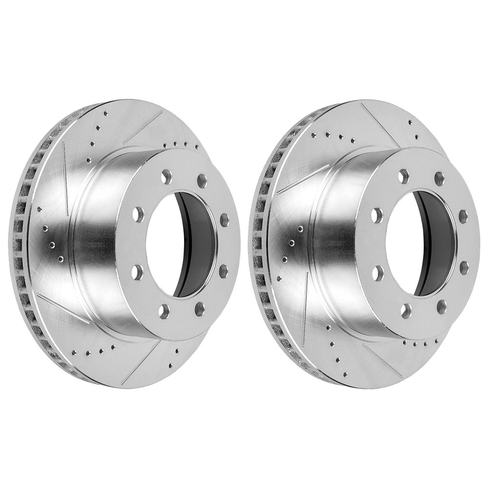 2008 Dodge Ram Trucks Premium Duralo Drilled and Slotted Rotors - Front