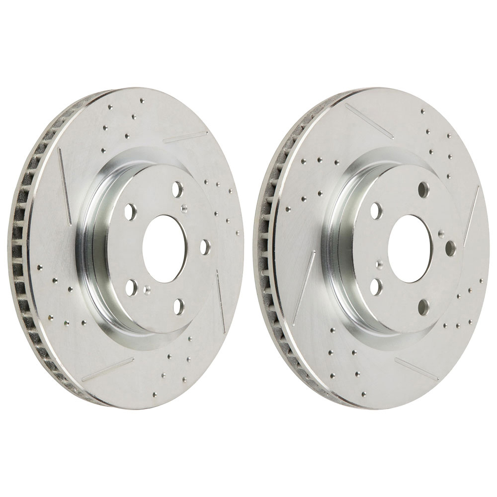 2013 Toyota Matrix Premium Duralo Drilled and Slotted Rotors - Front