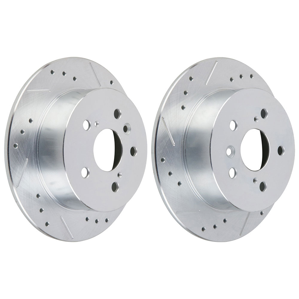 2011 Toyota Camry Premium Duralo Drilled and Slotted Rotors - Rear