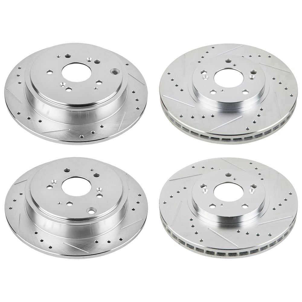 2006 Honda Pilot Premium Duralo Drilled and Slotted Rotors