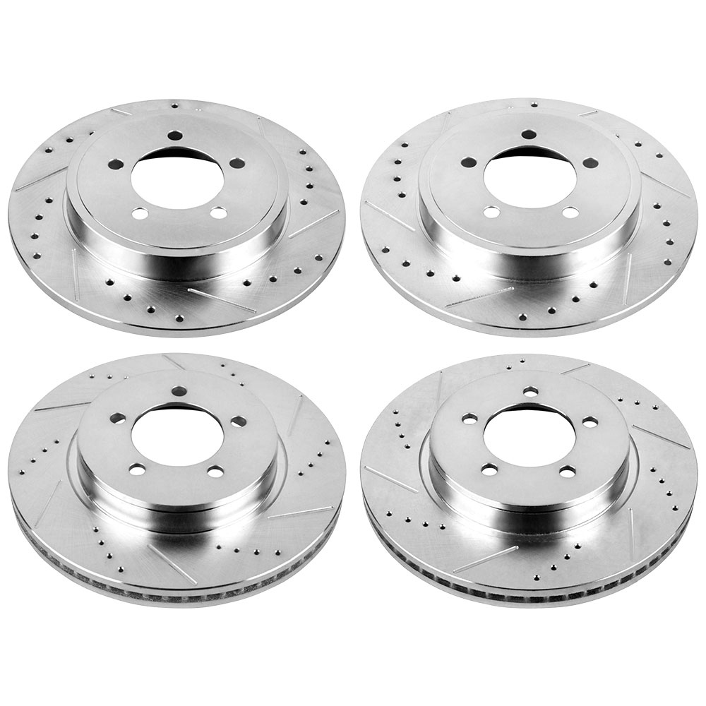 2003 Ford Explorer Premium Duralo Drilled and Slotted Rotors