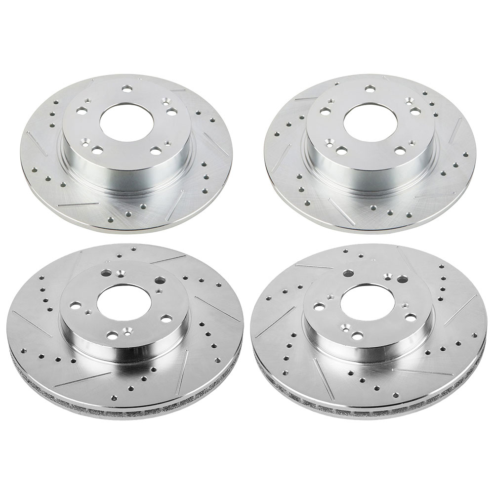 2003 Honda Accord Premium Duralo Drilled and Slotted Rotors