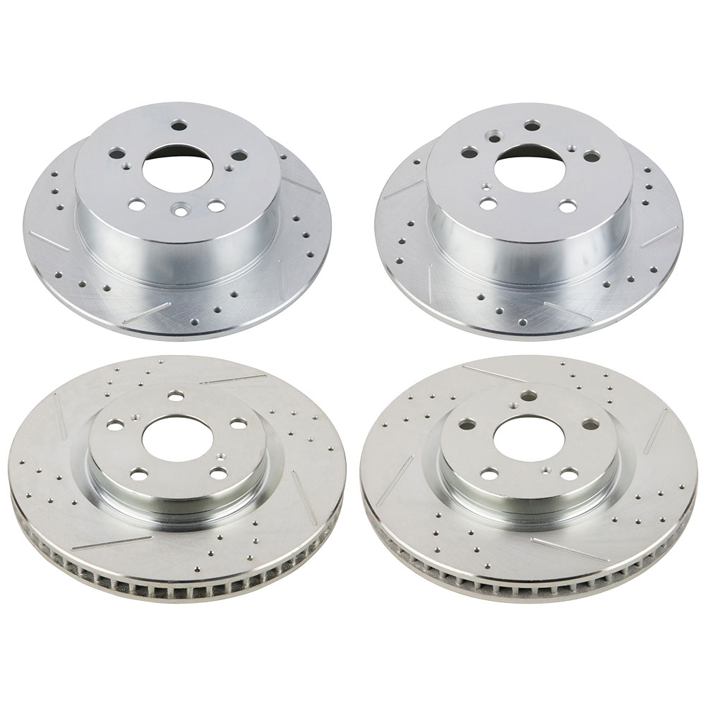 2009 Toyota Avalon Premium Duralo Drilled and Slotted Rotors