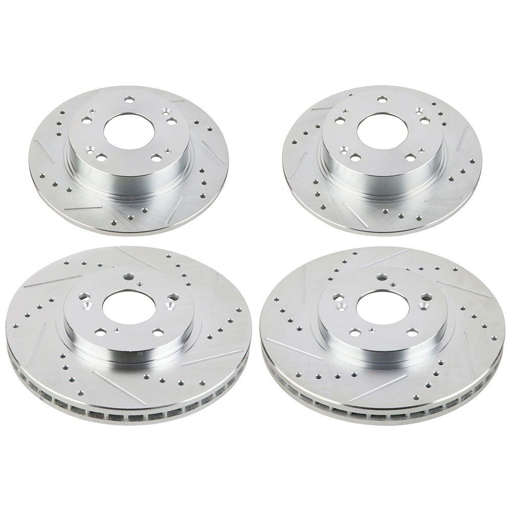 2003 Honda Accord Premium Duralo Drilled and Slotted Rotors