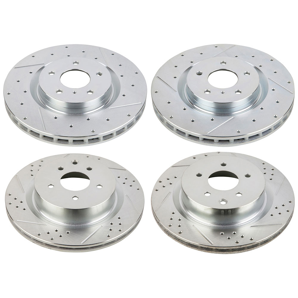 2004 Nissan 350Z Premium Duralo Drilled and Slotted Rotors