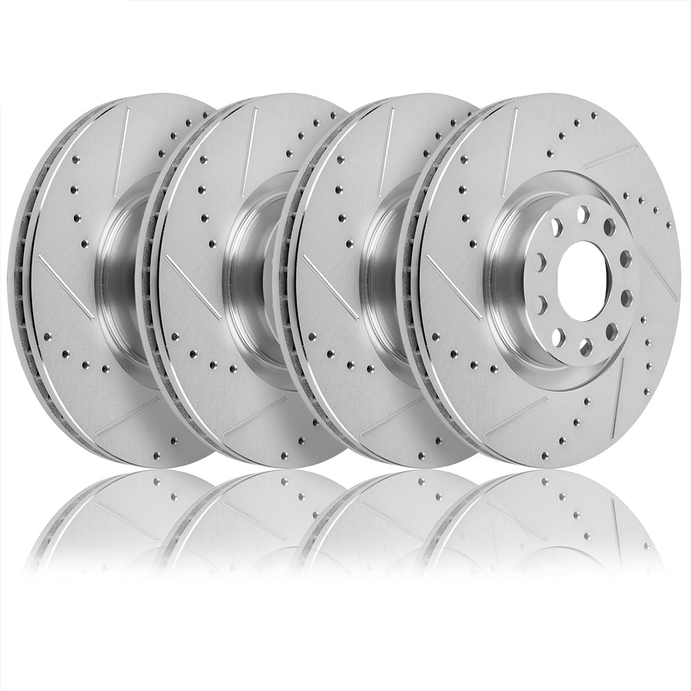 2002 Chevrolet Pick-up Truck Premium Duralo Drilled and Slotted Rotors