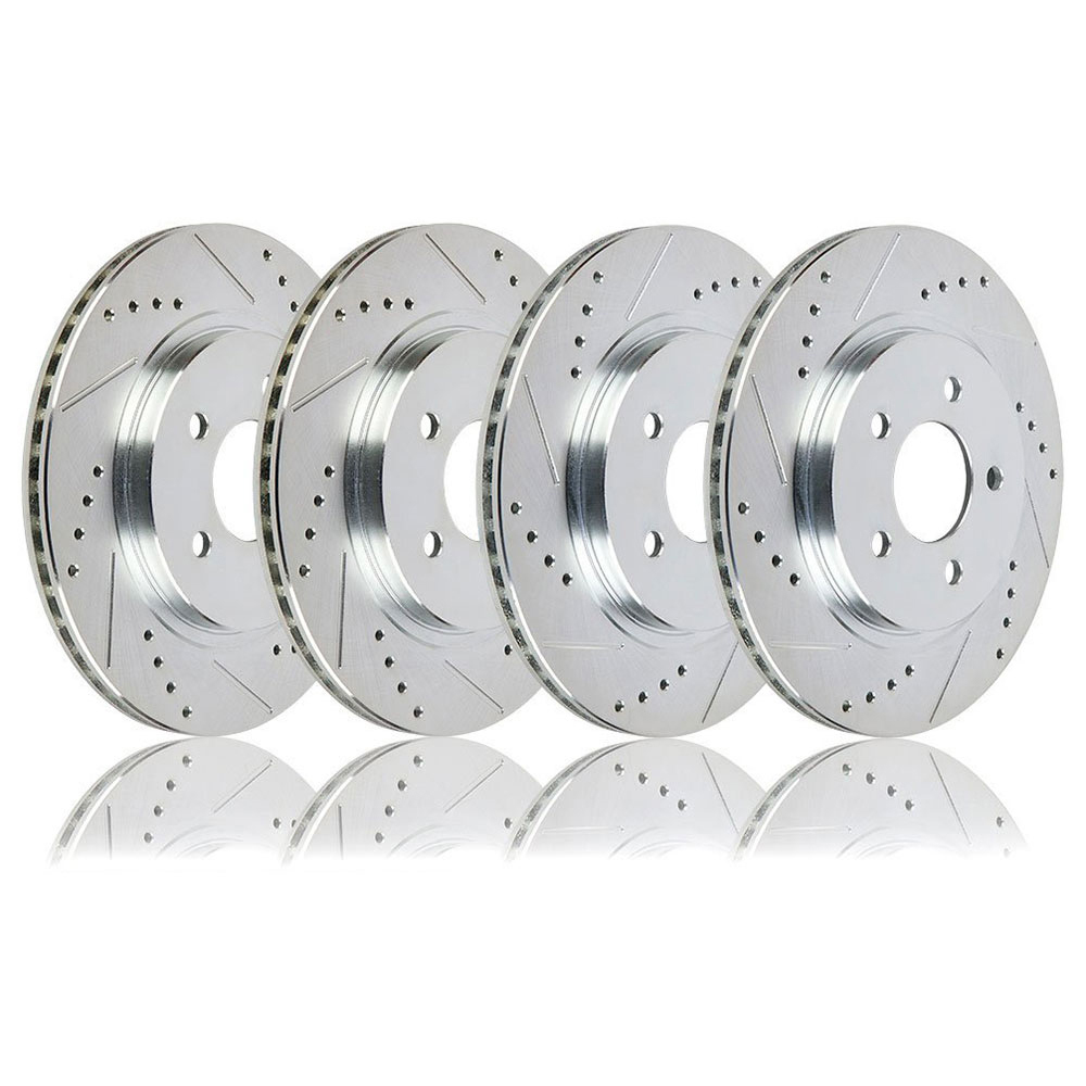 1999 Ford F Series Trucks Premium Duralo Drilled and Slotted Rotors