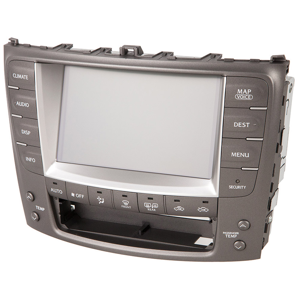 2009 Lexus IS250 GPS Navigation System In-Dash Navigation Unit Display with Automatic Air Conditioning Mode [OEM 86111-53140]