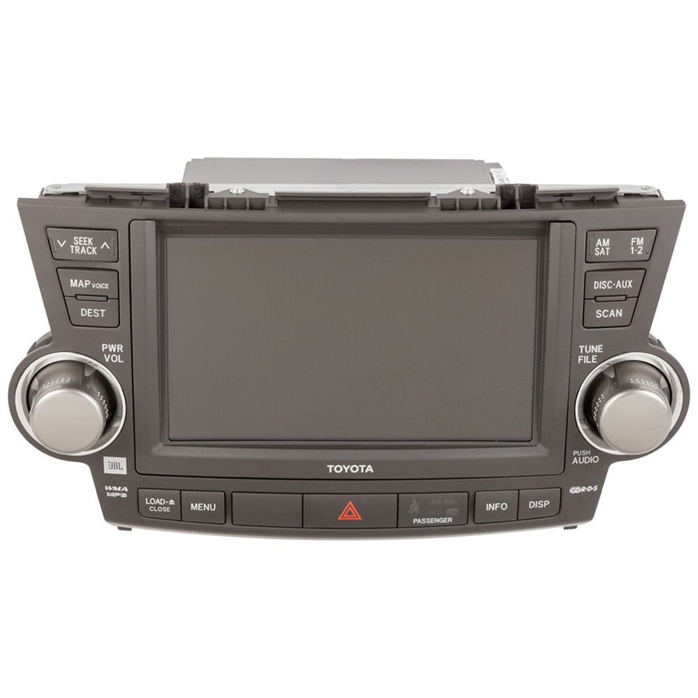2008 Toyota Highlander GPS Navigation System In-Dash Navigation Unit with Face Code E7014 [OEM 86120-48F00E0 or 86120-0E250]