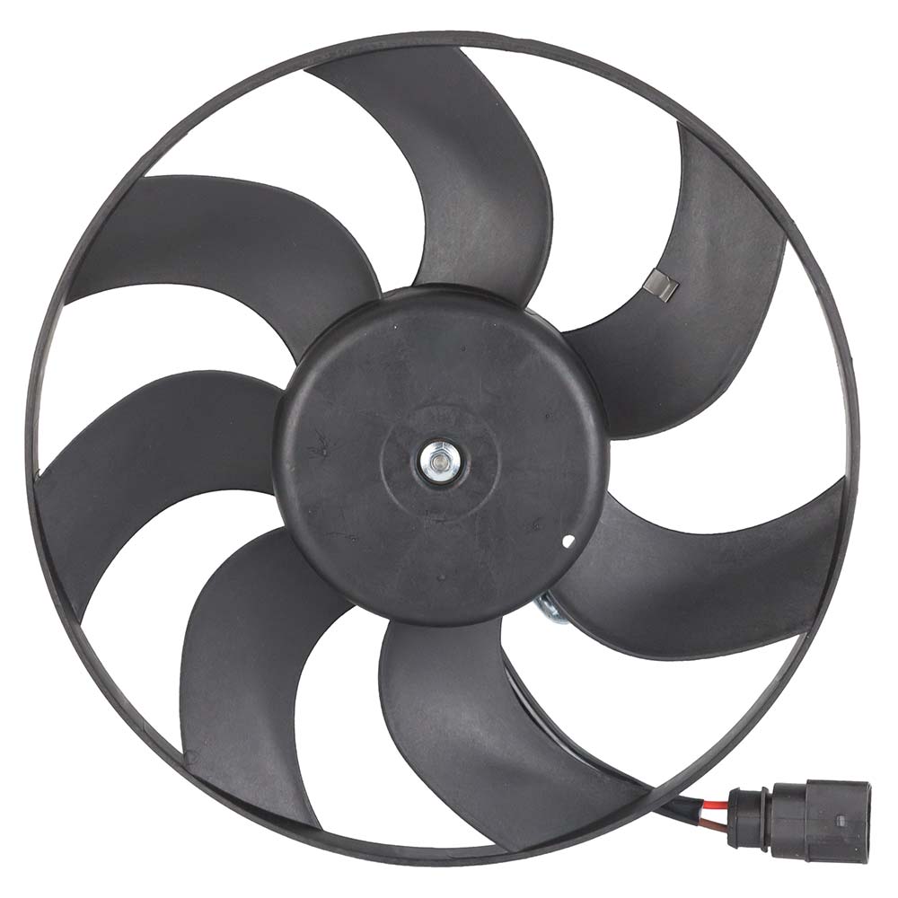New 2011 Volkswagen Eos Car Radiator Fan - Right Right Side - Models with VIN Range From 006060 and Brose Brand