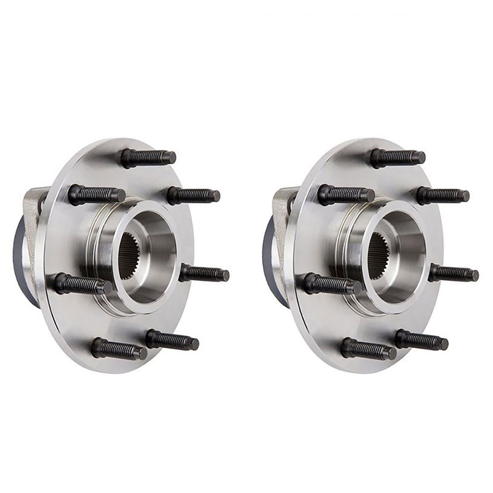 New 1999 Chrysler Town and Country Wheel Hub Assembly Kit - Front Pair Pair of Front Hubs - with 14 inch wheels