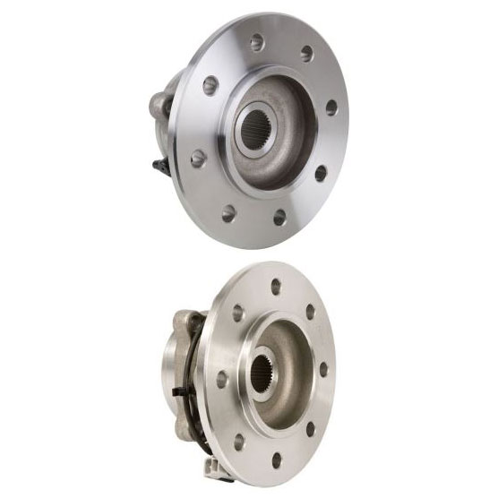 New 1998 Dodge Ram Trucks Wheel Hub Assembly Kit - Front Pair Pair of Front Hubs - 2500 Models - 4WD - with 4 Wheel ABS - Single Rear Wheel