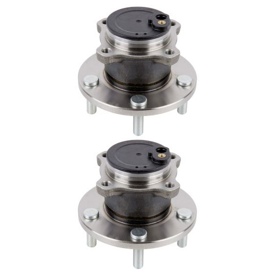New 2011 Mazda 3 Wheel Hub Assembly Kit - Rear Pair Pair of Rear Hubs - Four Wheel ABS Models