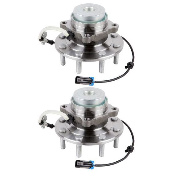 New 2004 Chevrolet Express Van Wheel Hub Assembly Kit - Front Pair Pair of Front Hubs - 2WD 3500 Models [Over 9600 lbs Gross Vehicle Weight]