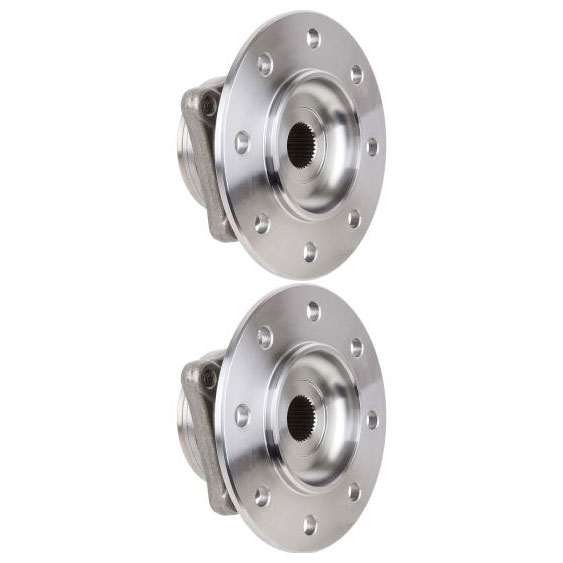 New 1994 Dodge Ram Trucks Wheel Hub Assembly Kit - Front Pair Pair of Front Hubs - 3500 Models - 4WD - with 2 Wheel ABS - with Dual Rear Wheel