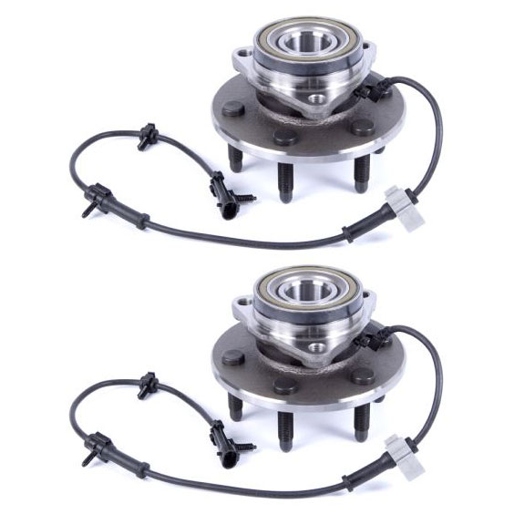 New 2004 Chevrolet Silverado Wheel Hub Assembly Kit - Front Pair Pair of Front Hubs - 1500 Models with 4 Wheel Drive and 6 Stud Hub
